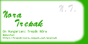 nora trepak business card